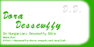 dora dessewffy business card